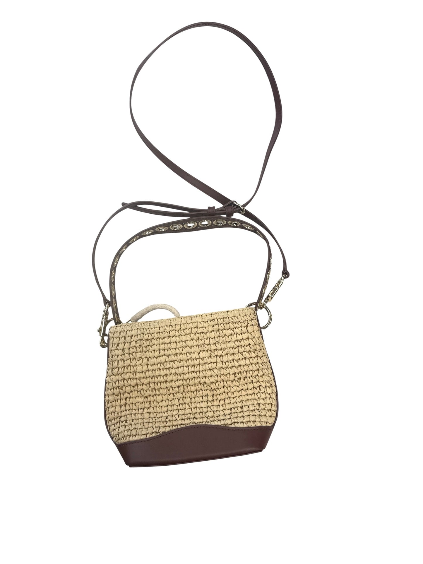 CROSSBODY DESIGNER by SANDRO In BROWN & TAN, Size: SMALL