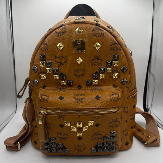 BACKPACK LUXURY DESIGNER by MCM In BROWN, Size: MEDIUM