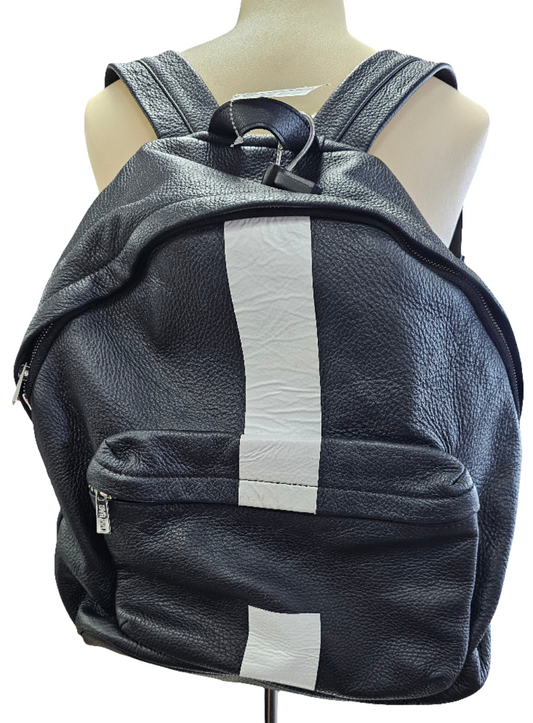 Backpack By Mia In Black & White, Size:Large