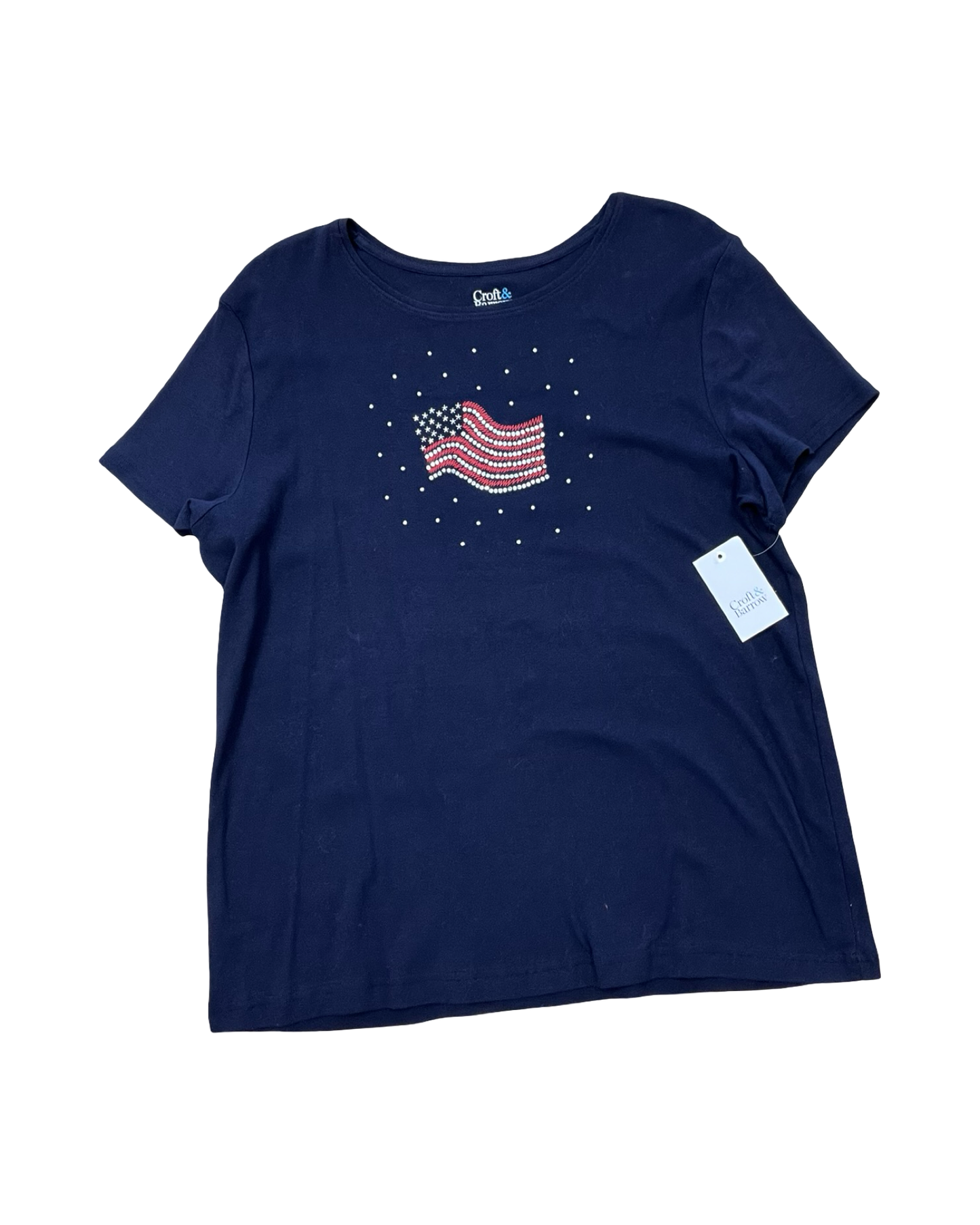 Top Ss By Chaps In Navy, Size:Xl