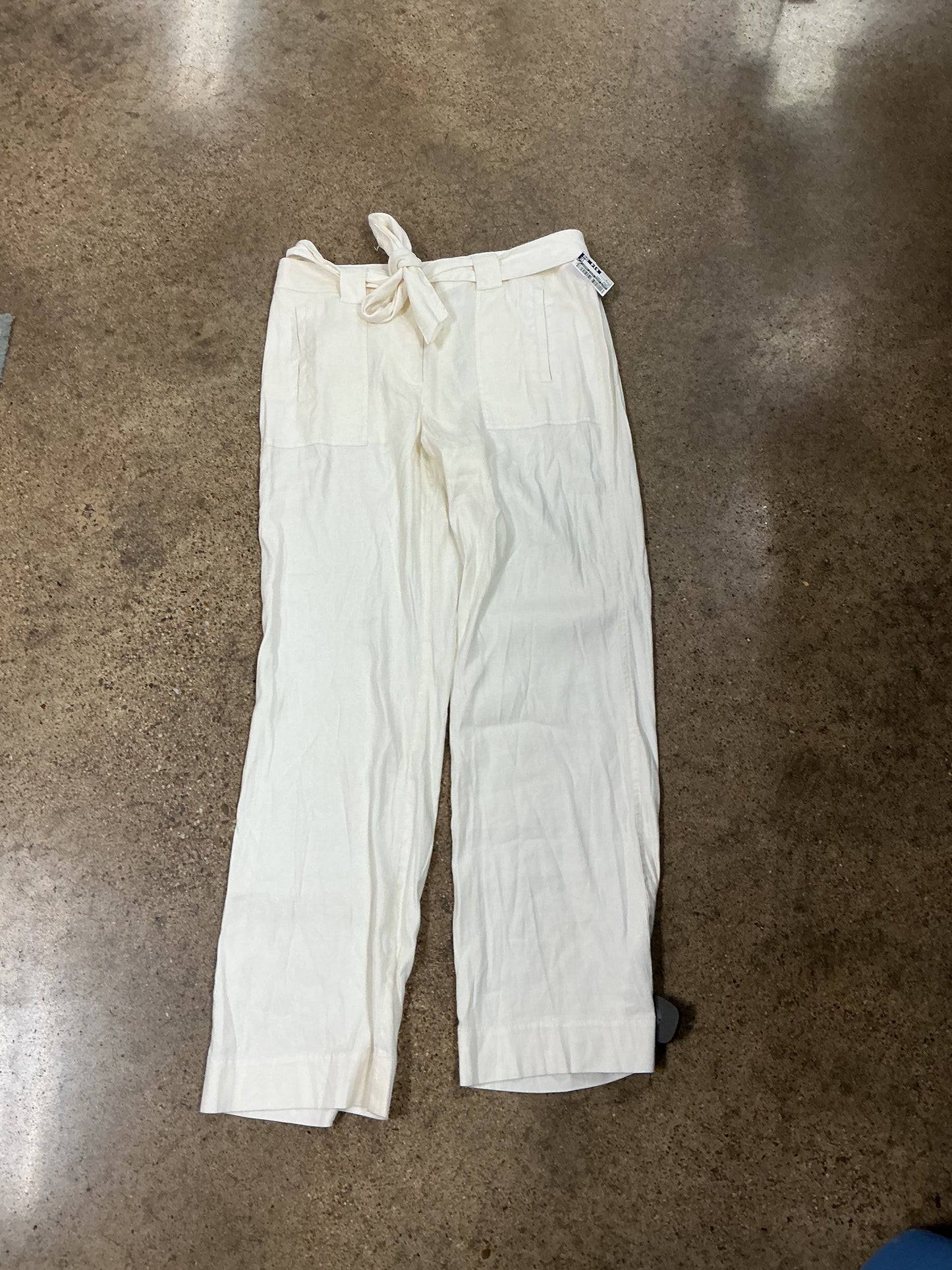 Pants Linen By White House Black Market In Cream, Size:6