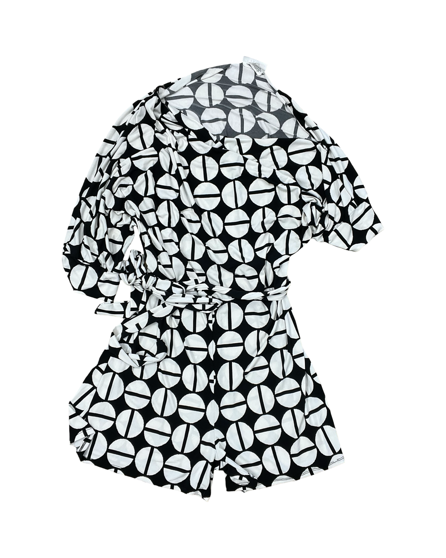 Romper By Clothes Mentor In Black & White, Size:3X