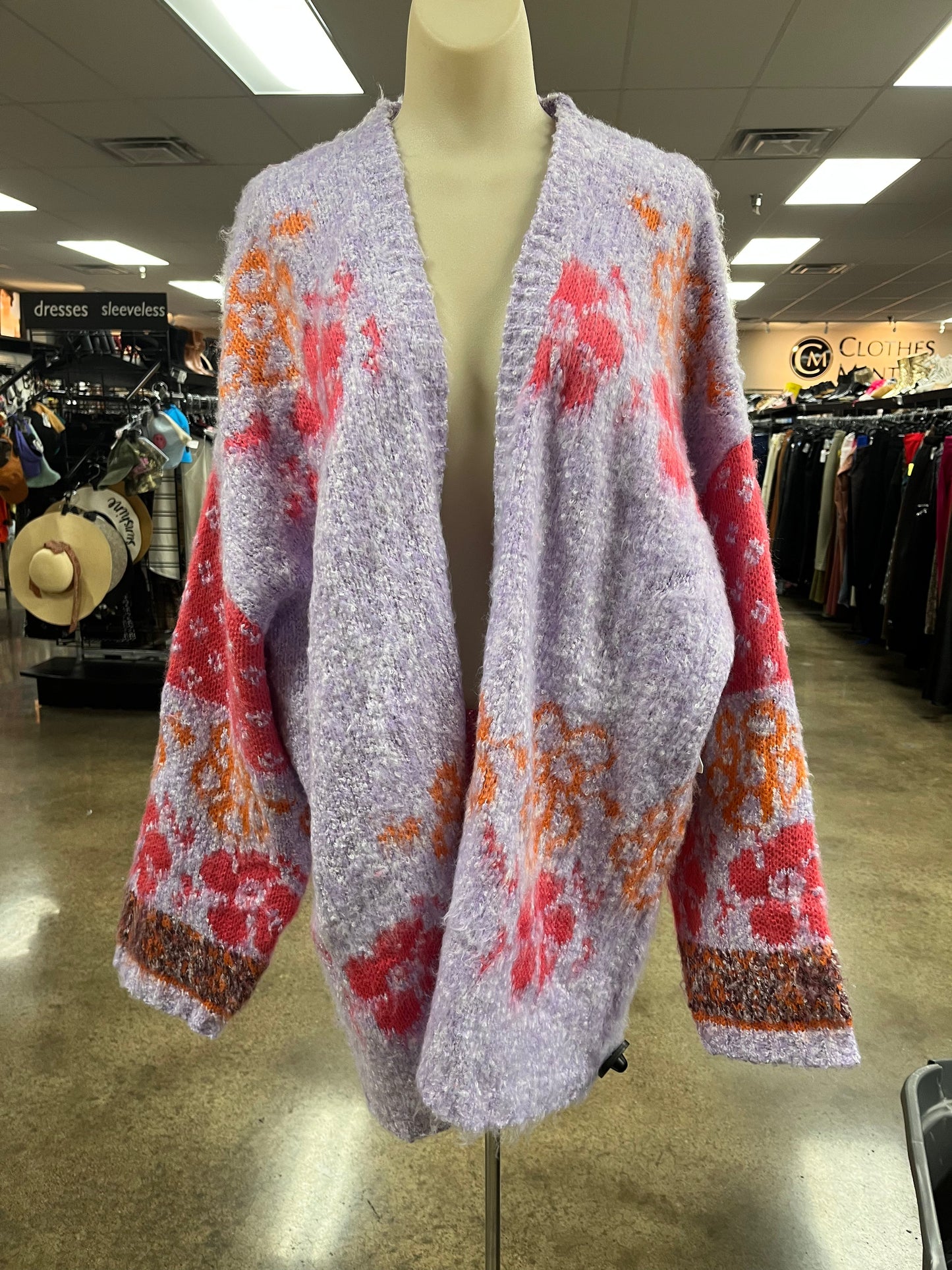 Cardigan By Altard State In Pink & Purple, Size:Xl