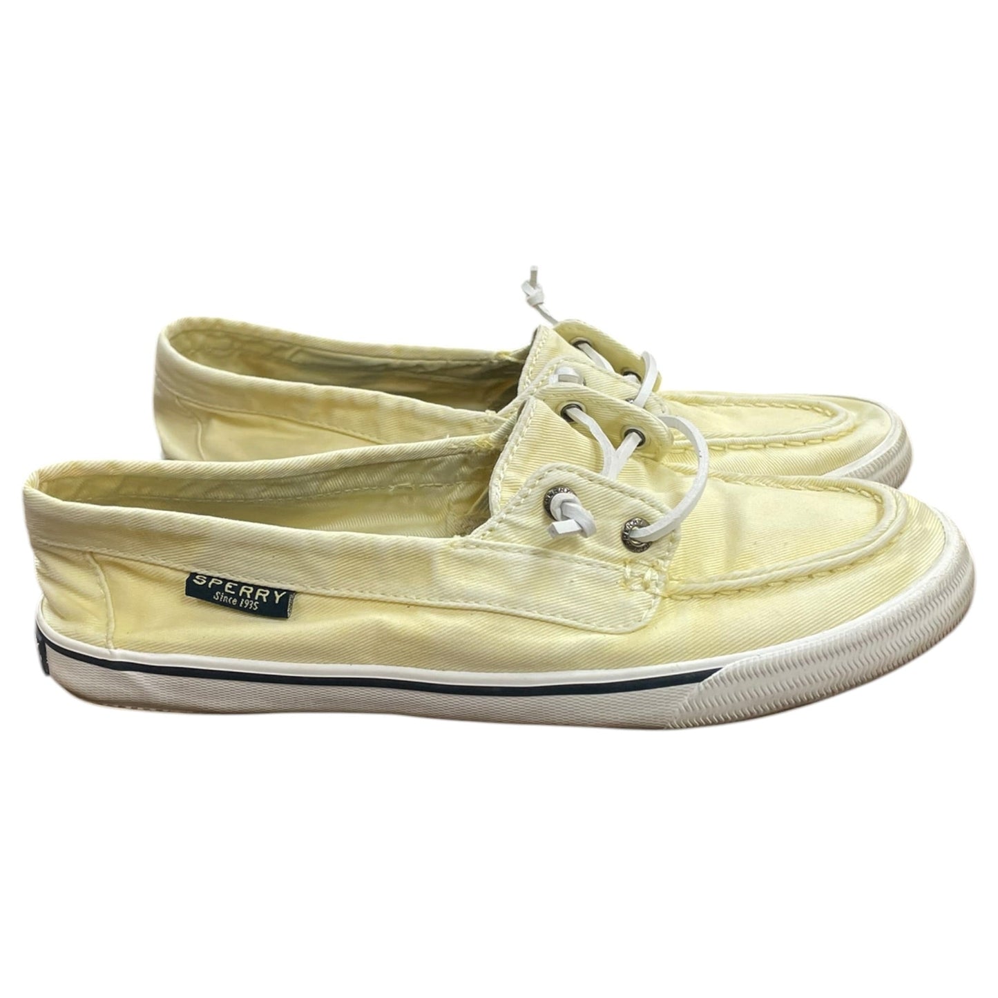 Shoes Flats By Sperry In Yellow, Size:8