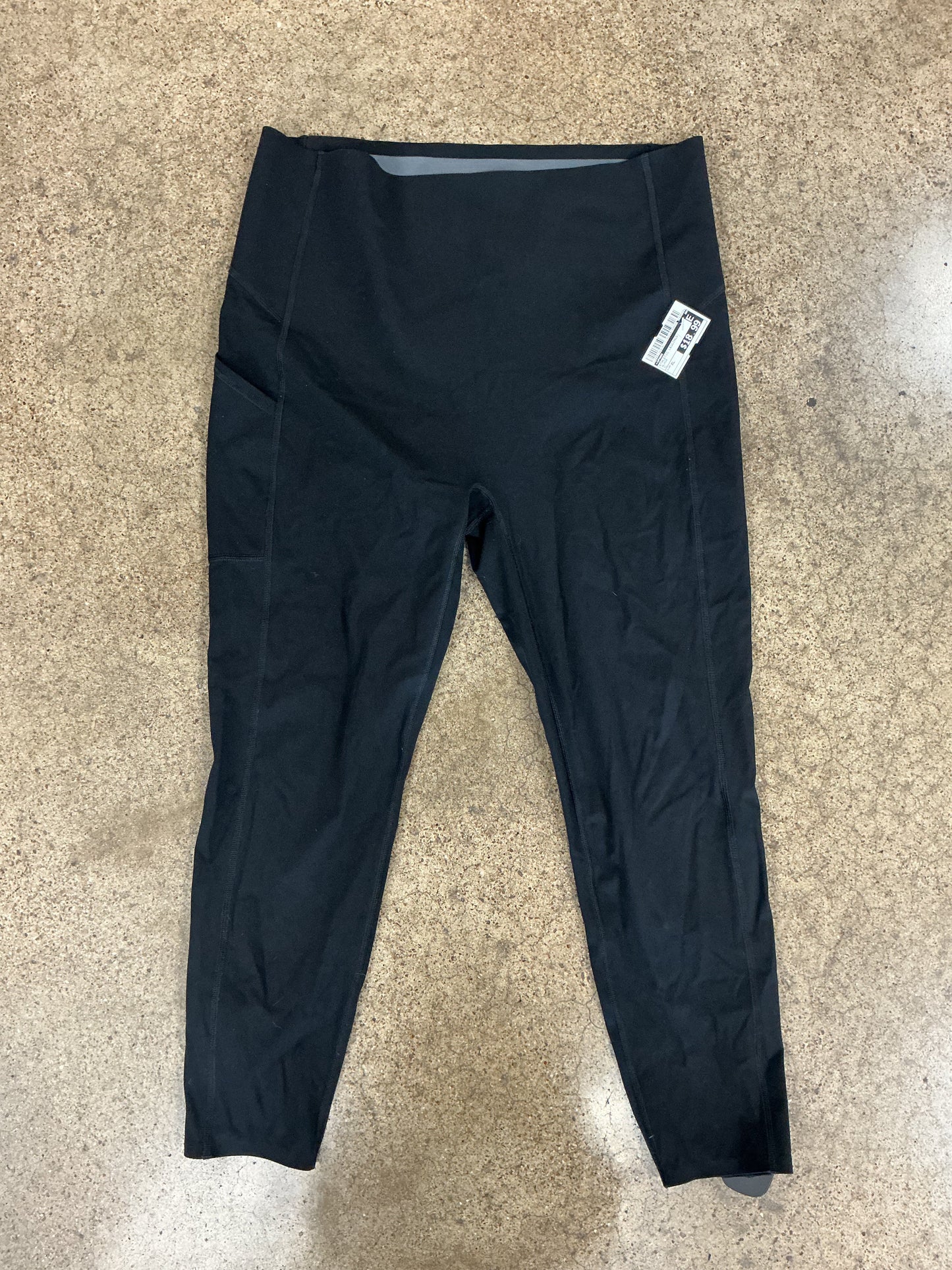 Athletic Leggings By Spanx In Black, Size:Xl