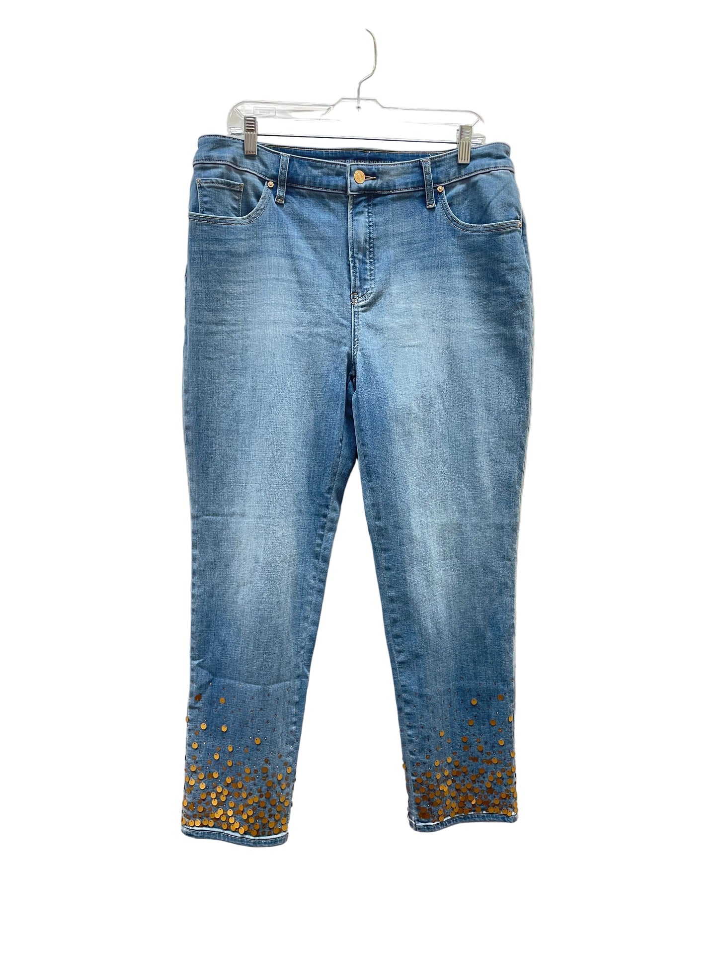 Jeans Boot Cut By Chicos In Blue, Size:L