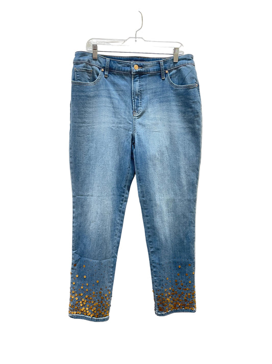 Jeans Boot Cut By Chicos In Blue, Size:L