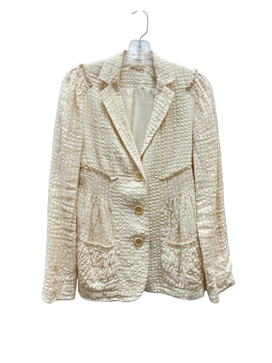 Blazer By Max Studio In Cream, Size:M