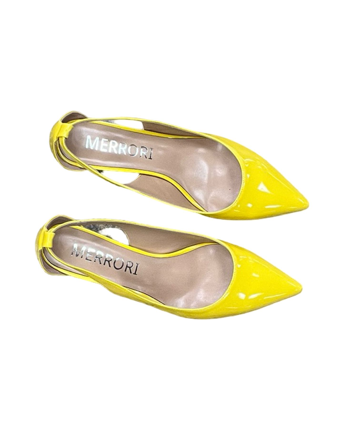 Shoes Heels Kitten By Clothes Mentor In Yellow, Size:9.5