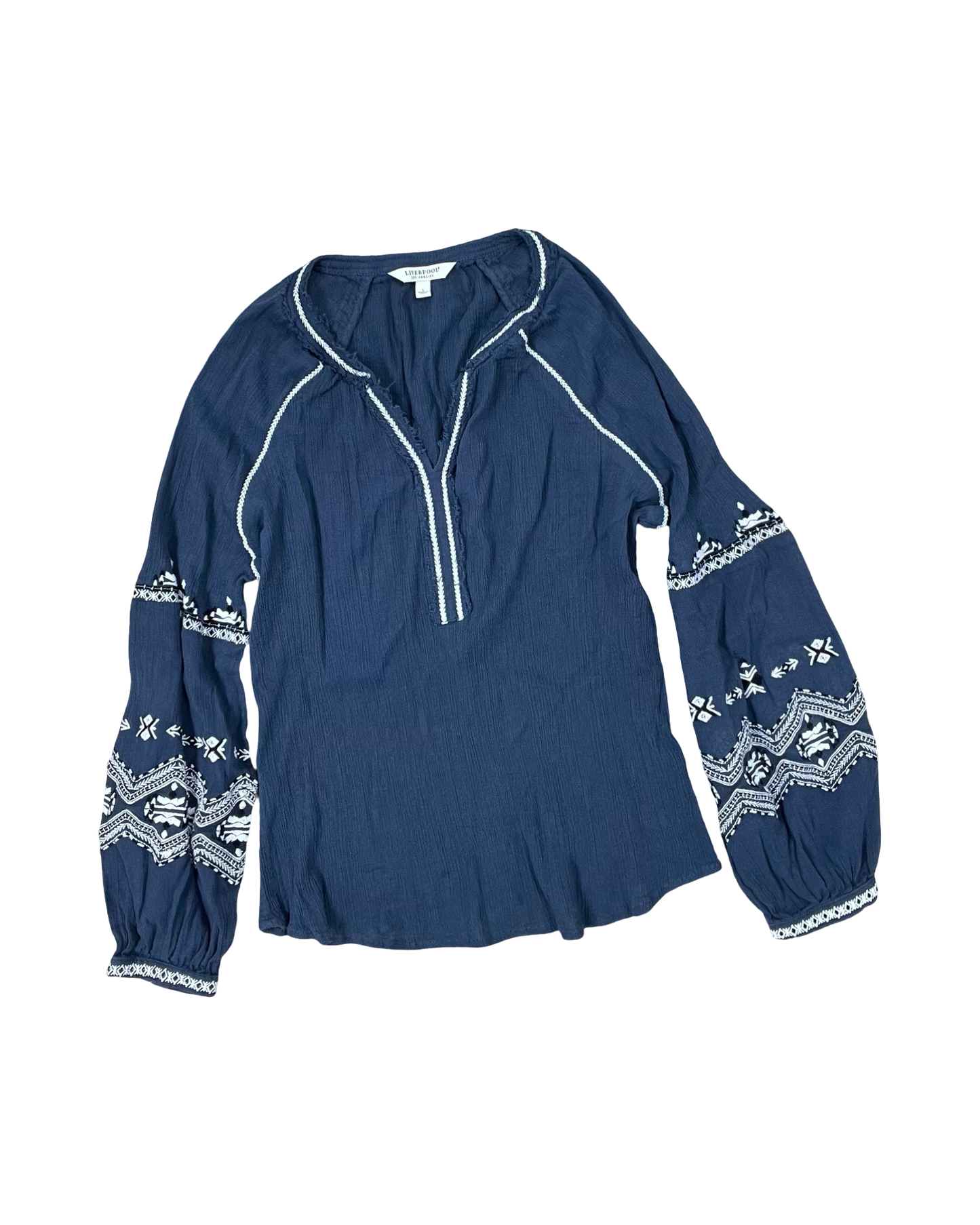 Top Ls By Liverpool In Blue, Size:L