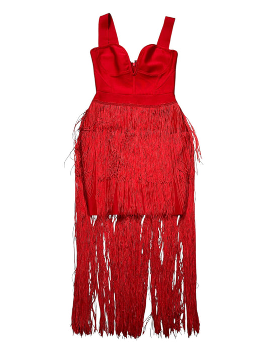 Dress Casual Short By Clothes Mentor In Red, Size:Xs