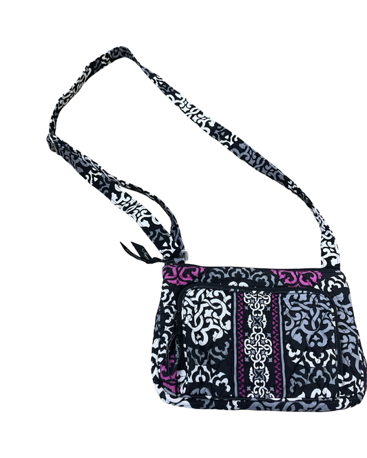 Crossbody By Vera Bradley In Black & White, Size:Small