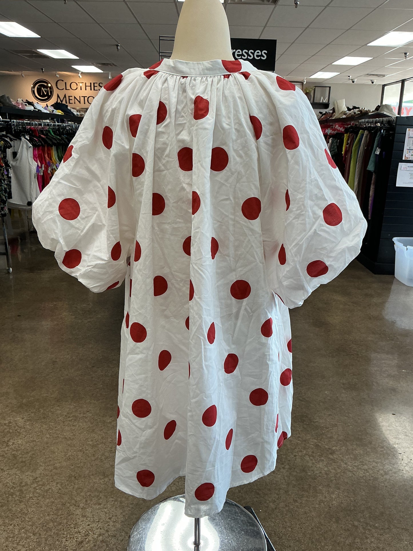 Dress Casual Short By Glam In Red & White, Size:L