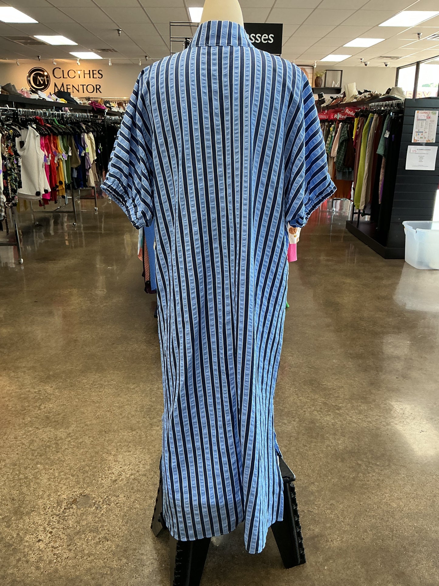 Dress Casual Maxi By Entro In Striped Pattern, Size:S