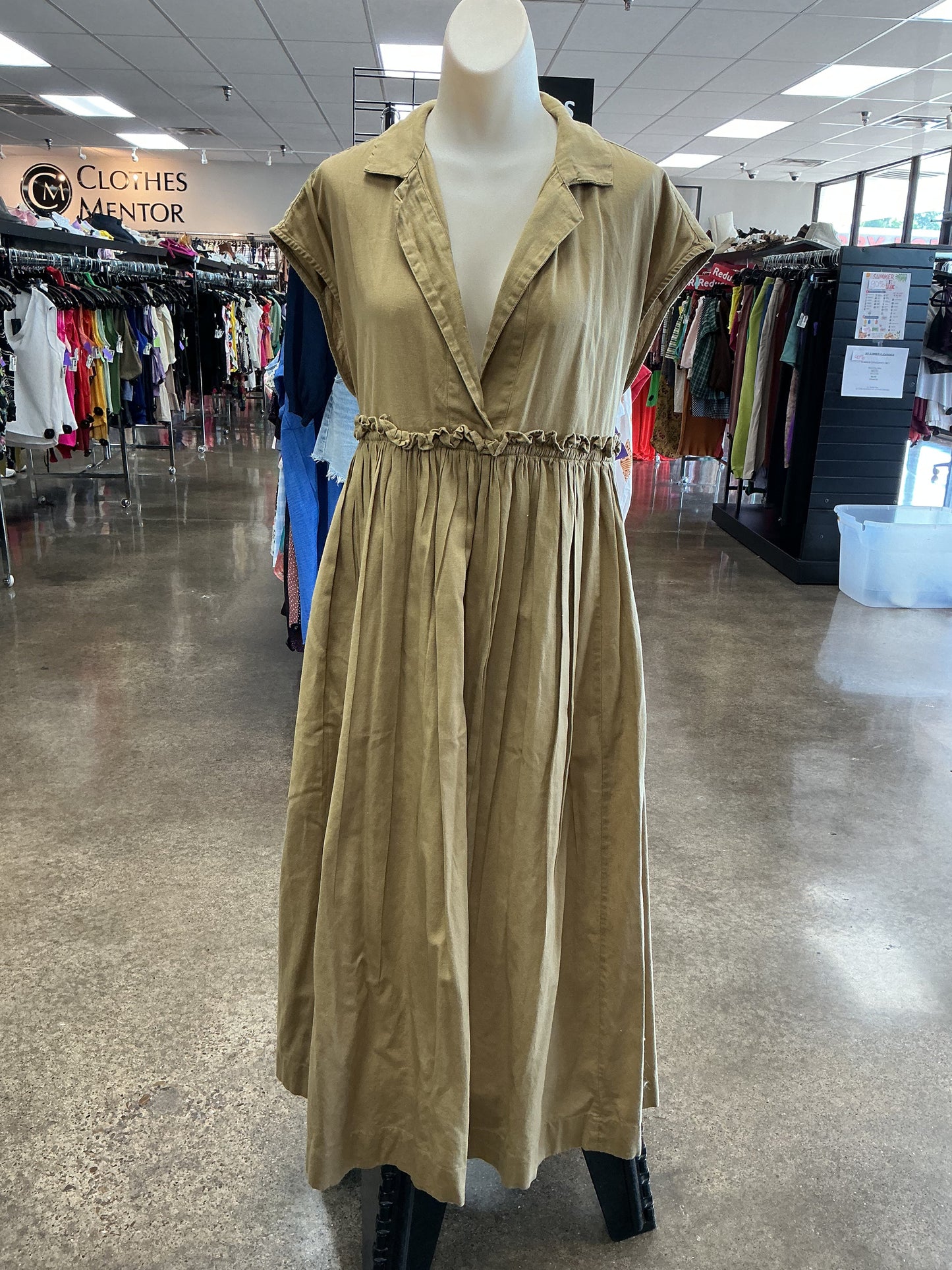 Dress Casual Midi By Free People In Brown, Size:Xs