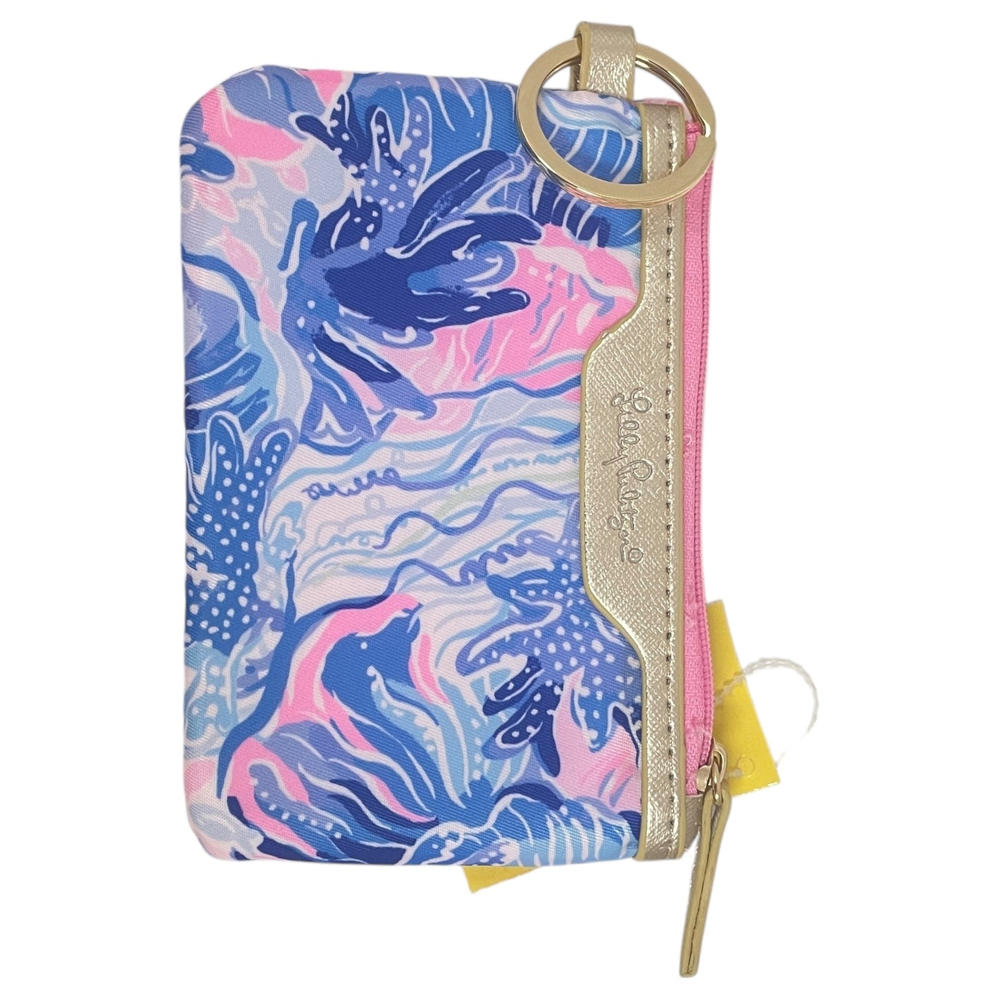 Coin Purse Designer By Lilly Pulitzer In Blue & Pink, Size:Small