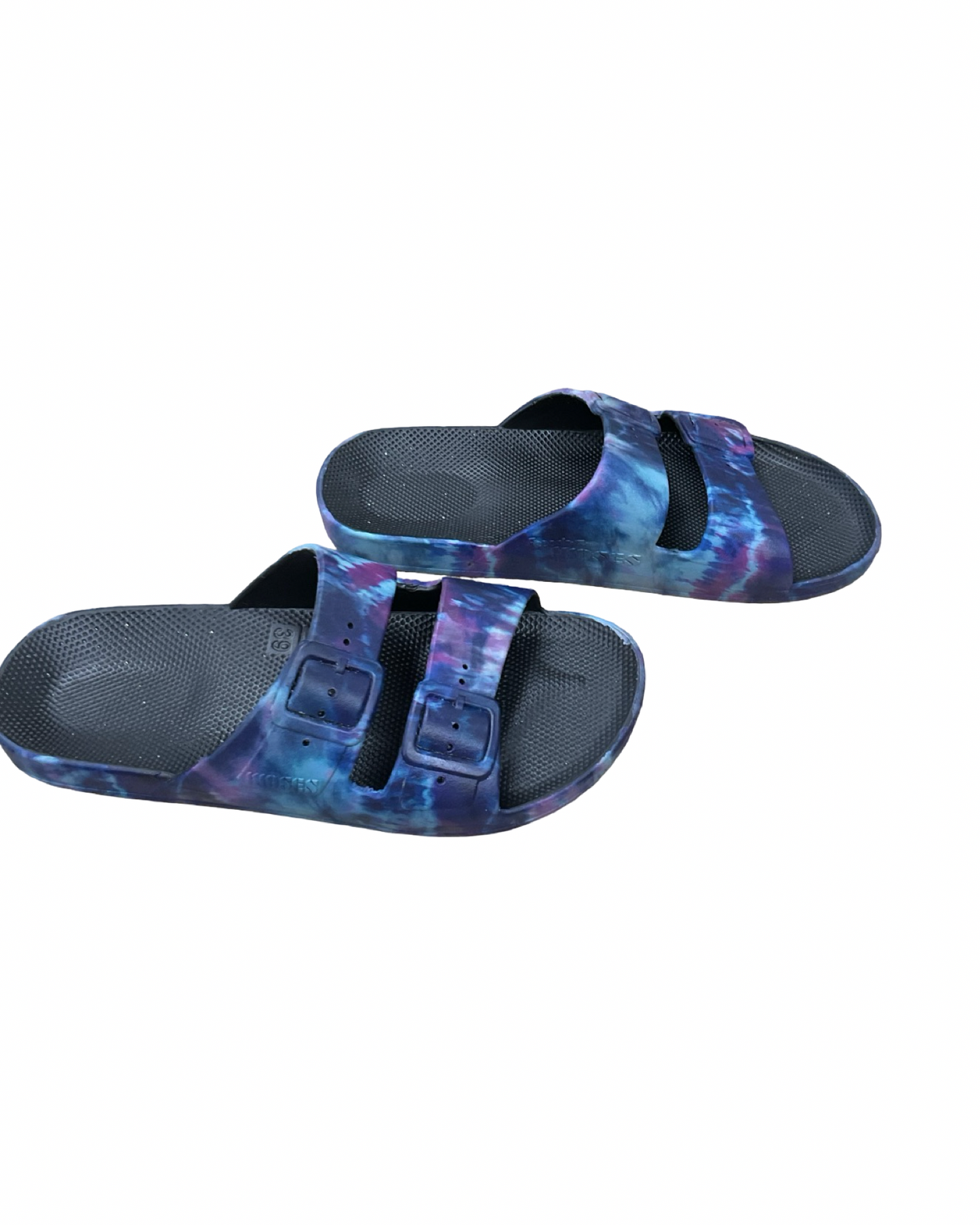 Sandals Flats By Clothes Mentor In Multi, Size:7.5