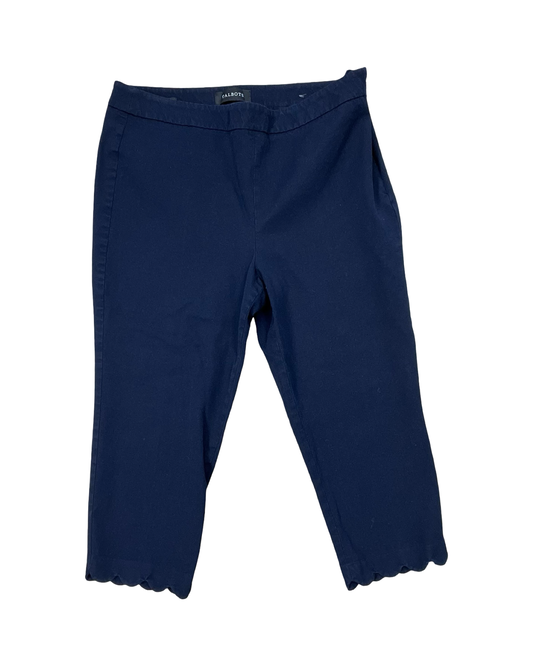 Pants Cropped By Talbots In Navy, Size:12P