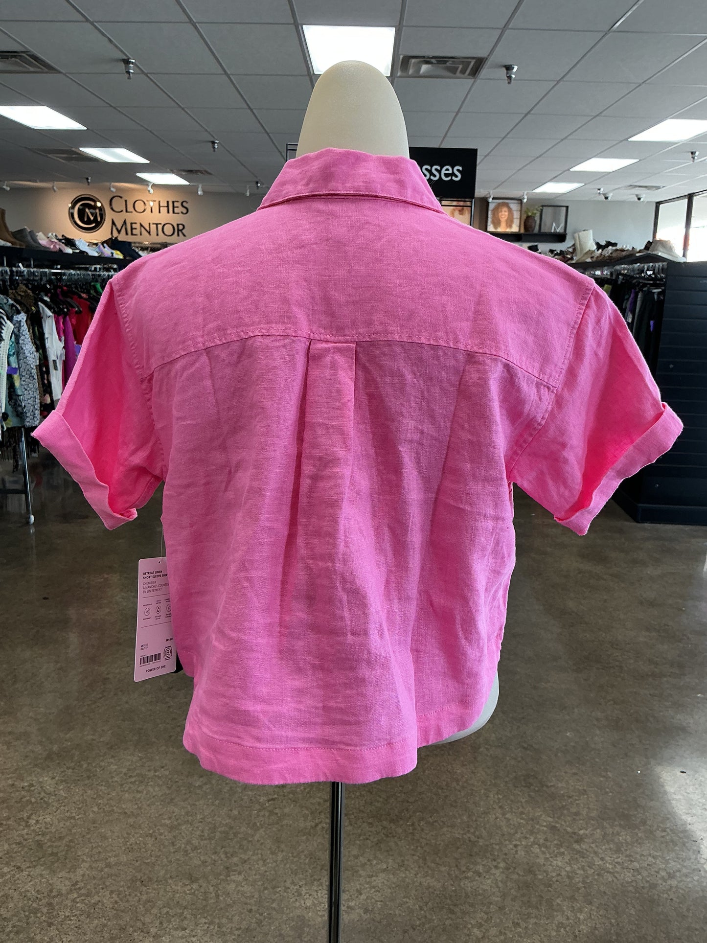 Top Ss By Athleta In Pink, Size:Xxs