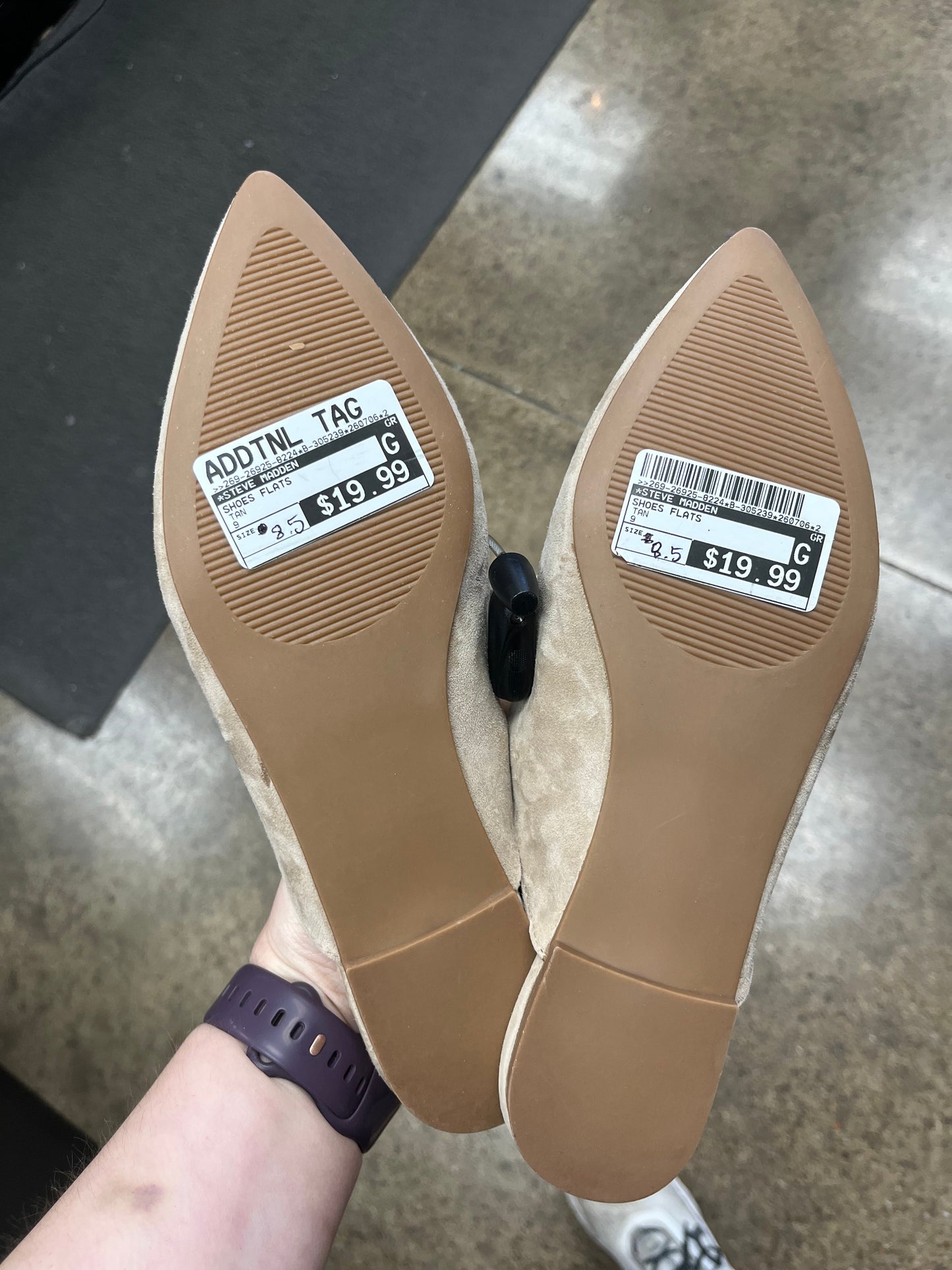 Shoes Flats By Steve Madden In Tan, Size:8.5