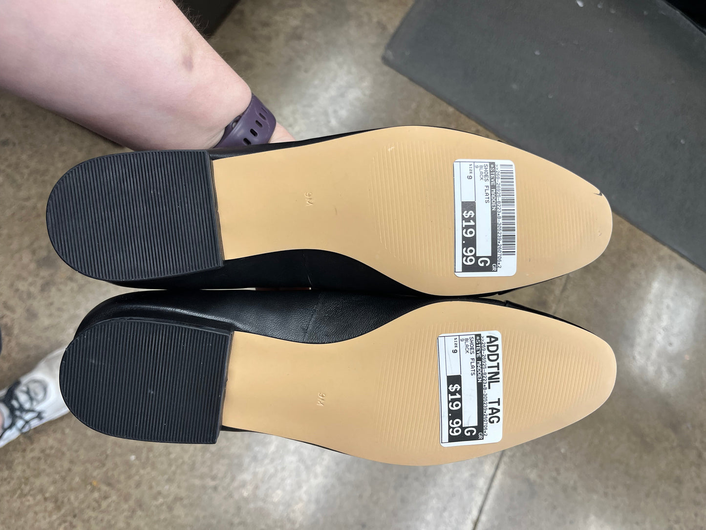 Shoes Flats By Steve Madden In Black, Size:9