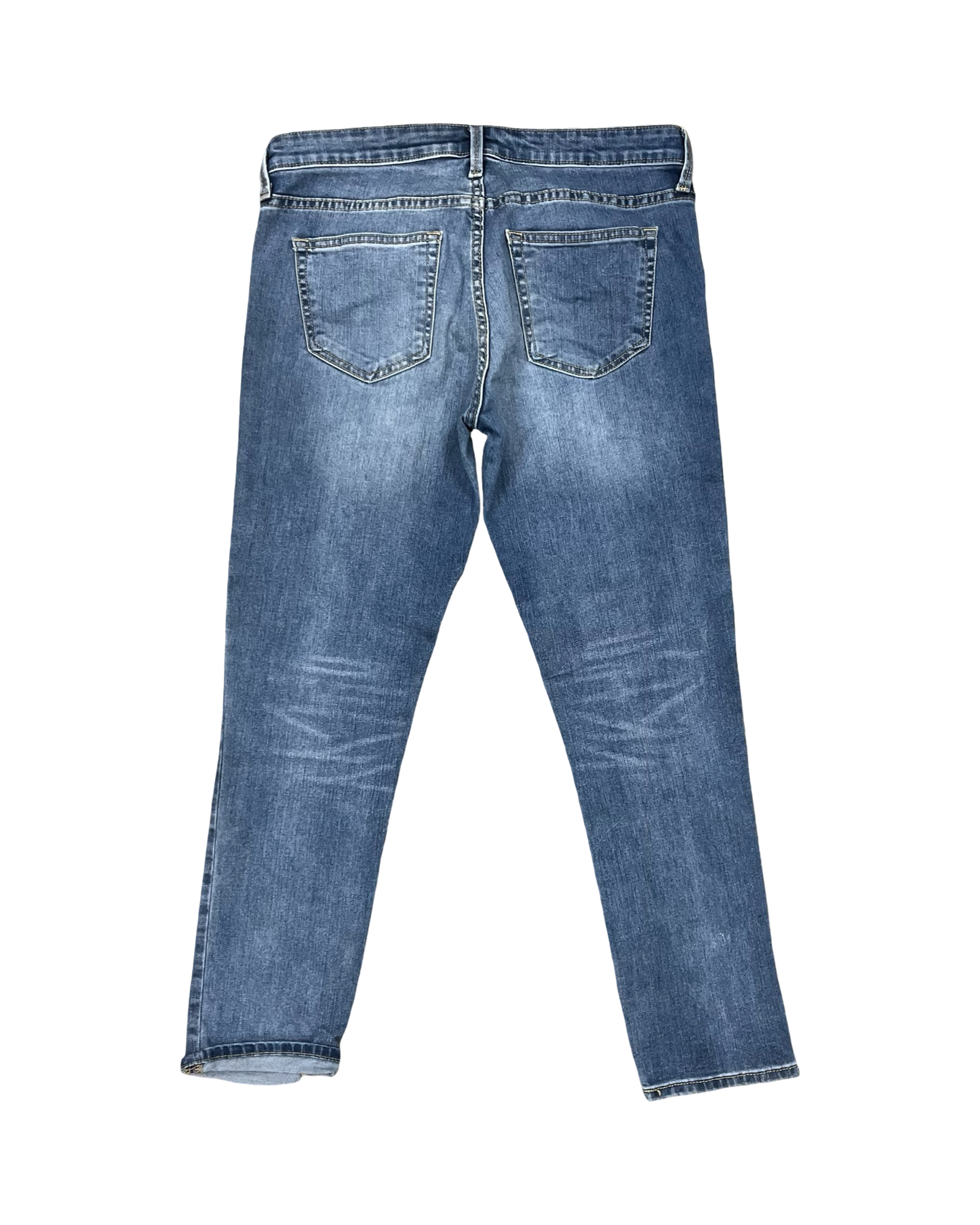 Jeans Straight By Gap In Blue Denim, Size:6