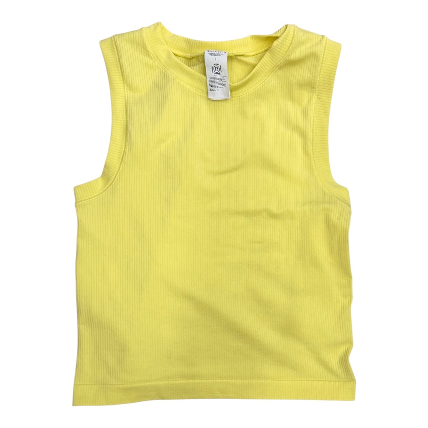 Athletic Tank Top By Athleta In Yellow, Size:L