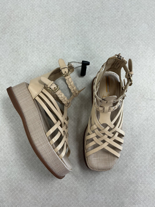 Sandals Heels Platform By Sam Edelman In Tan, Size:6