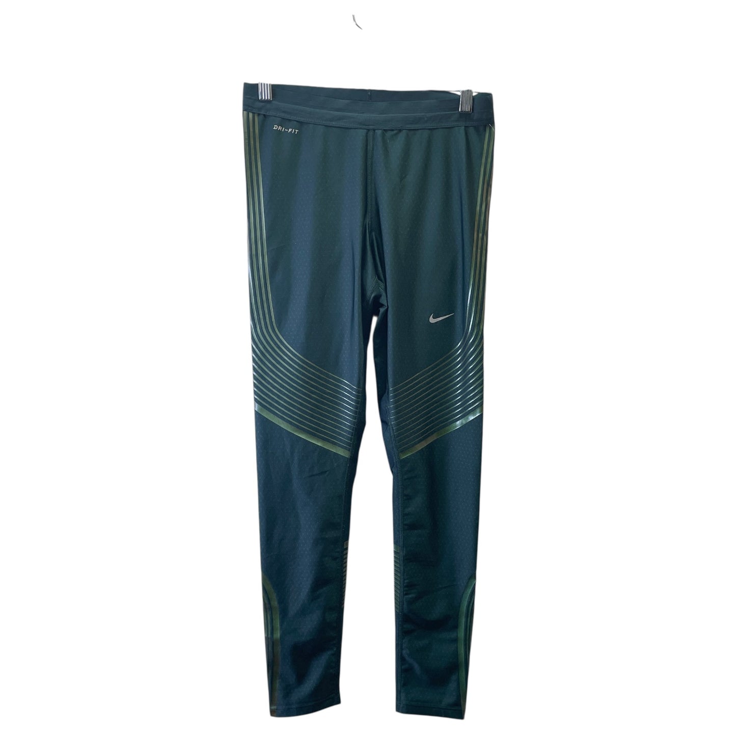 Athletic Leggings By Nike Apparel In Green, Size:M