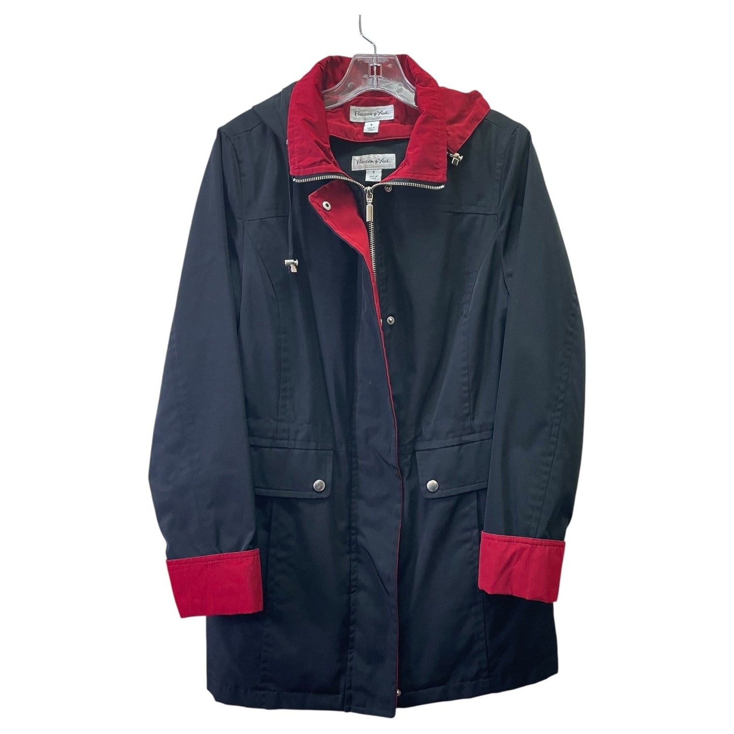 Coat Raincoat By Preston And New York In Black, Size:S