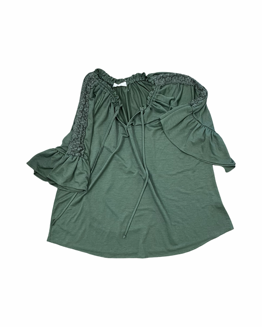 Top Ss By Clothes Mentor In Green, Size:M
