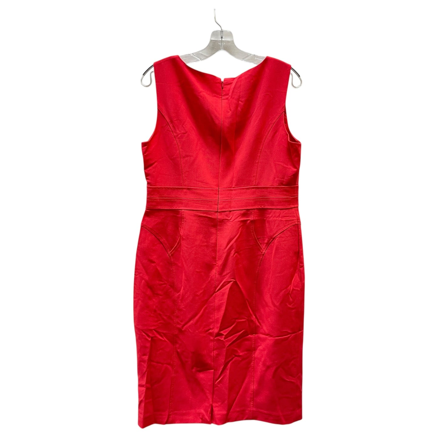 Dress Casual Midi By Black Label In Coral, Size:12