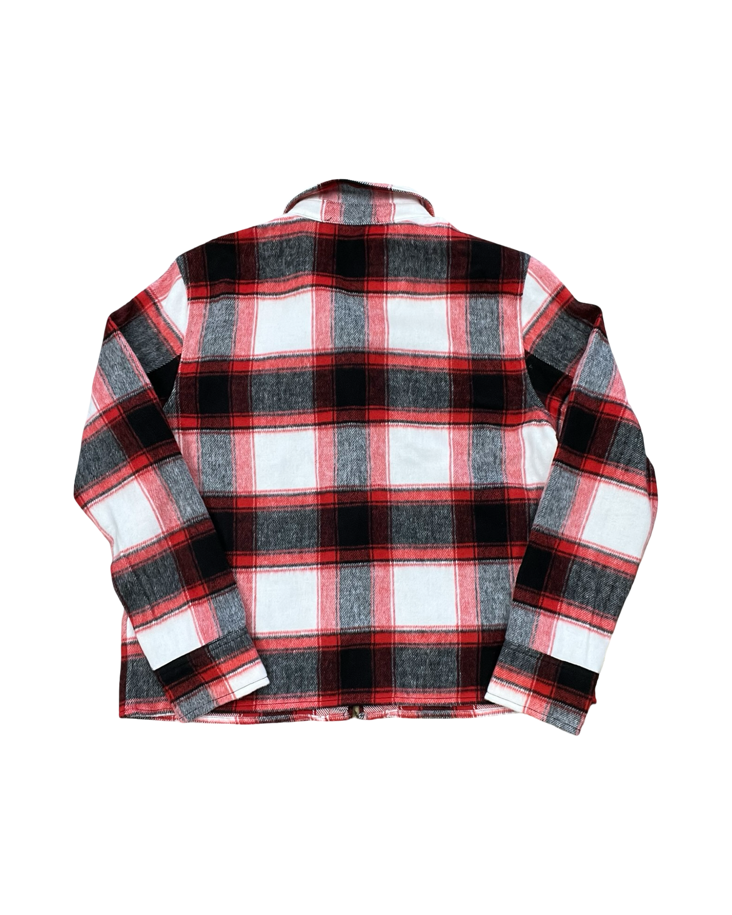 Jacket Shirt By Steve Madden In Red & White, Size:M