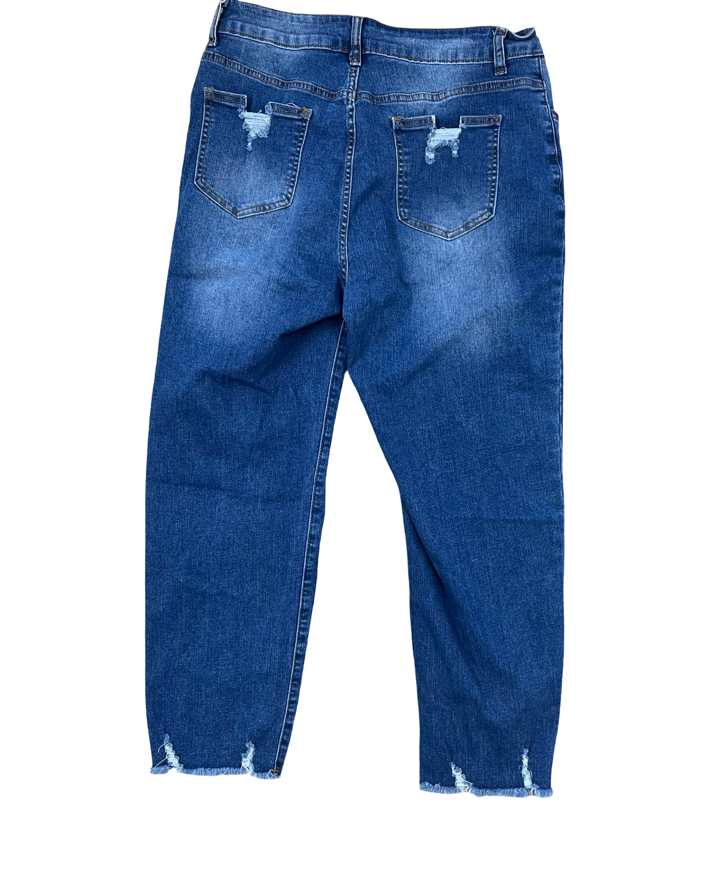 Jeans Straight By Kancan In Black Denim, Size:12