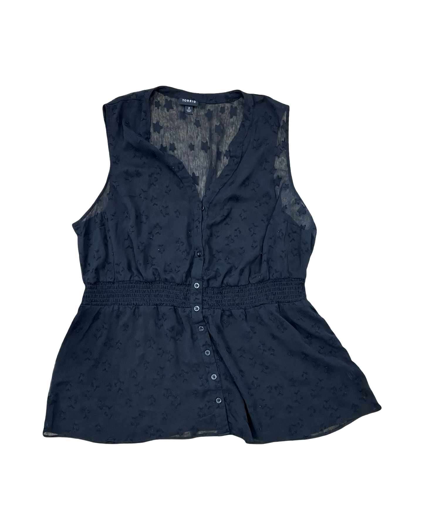Blouse Sleeveless By Torrid In Black, Size:2X