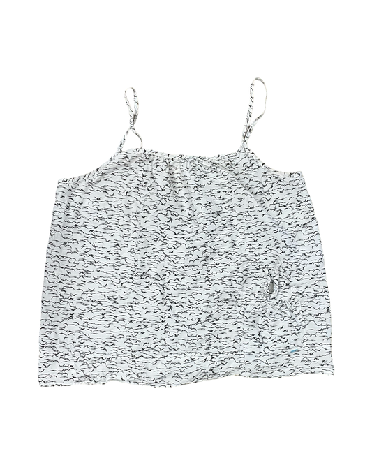Top Sleeveless By Clothes Mentor In Black & White, Size:Xl