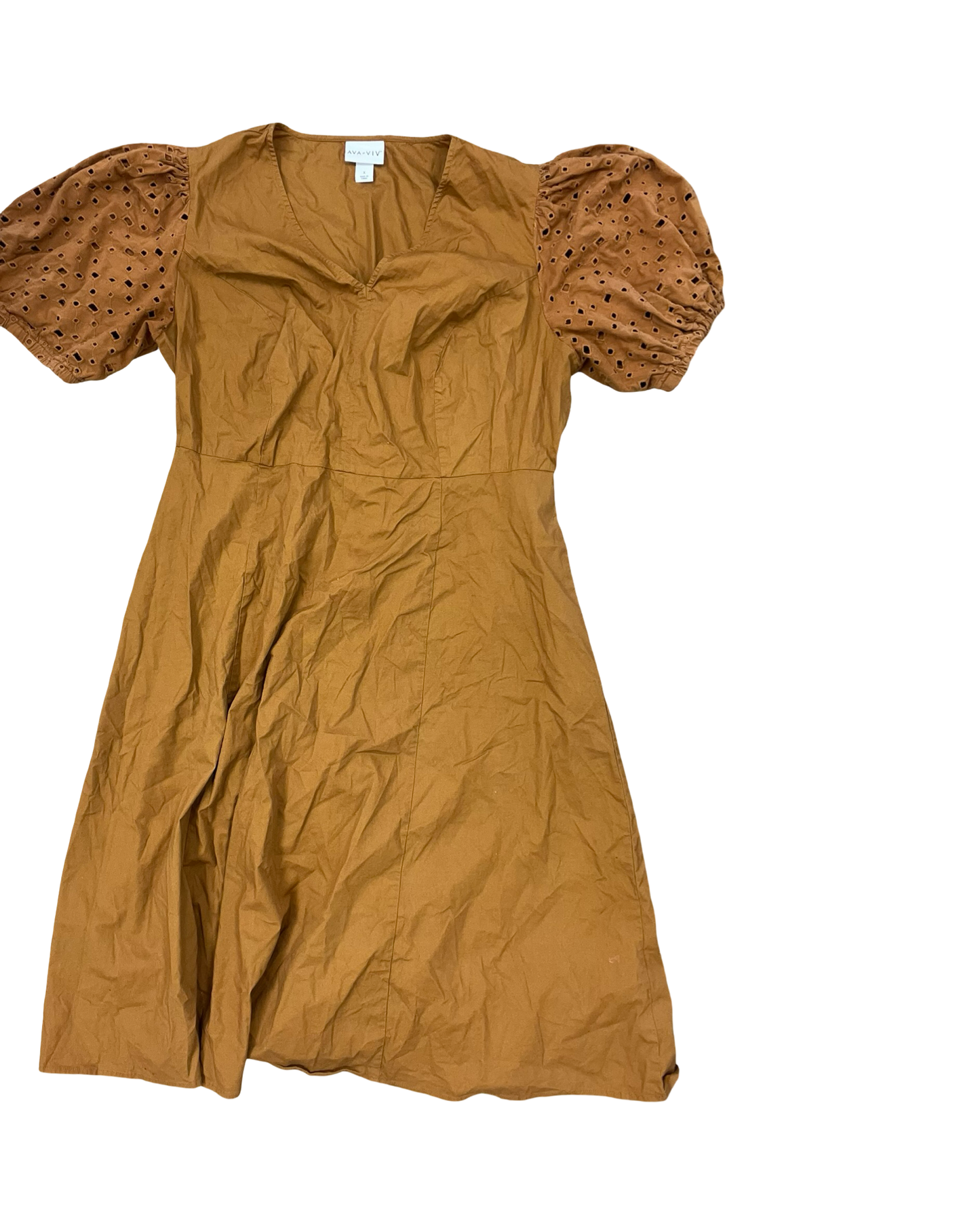 Dress Work By Ava & Viv In Bronze, Size:Xl