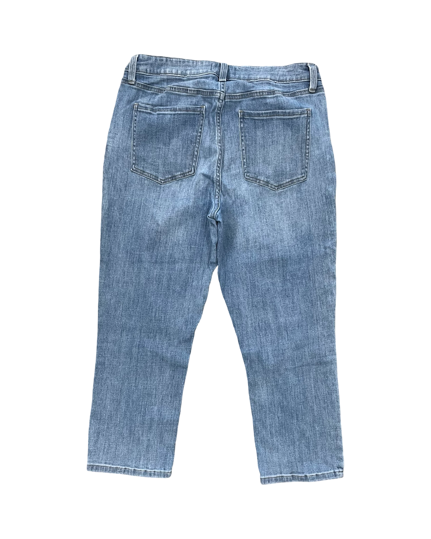 Jeans Cropped By Studio Blue In Blue Denim, Size:12
