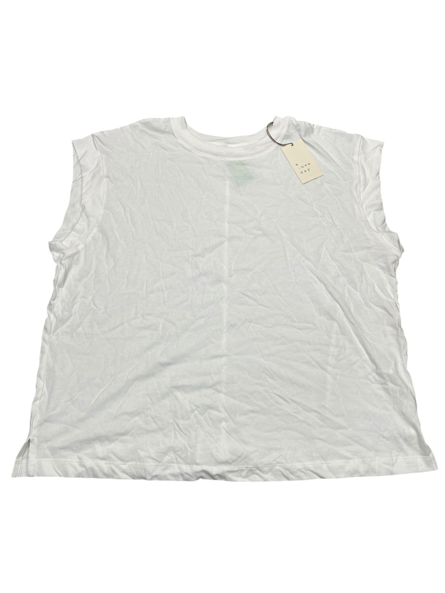 Top Ss Basic By A New Day In White, Size:Xxl