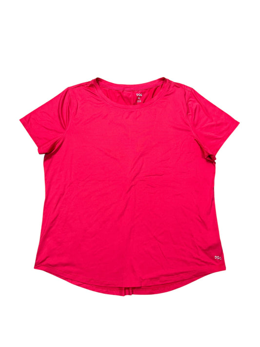 Athletic Top Ss By Dsg Outerwear In Pink, Size:Xl