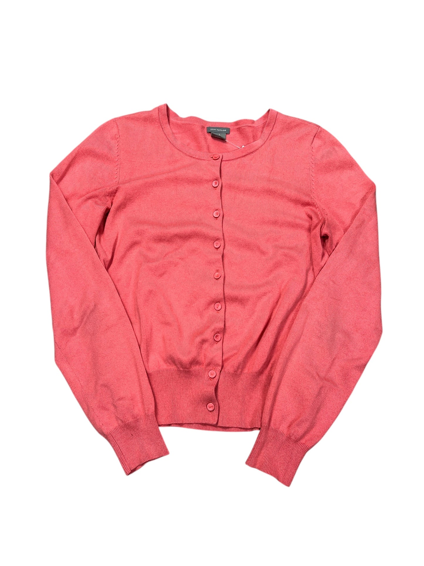 Cardigan By Ann Taylor In Peach, Size:S