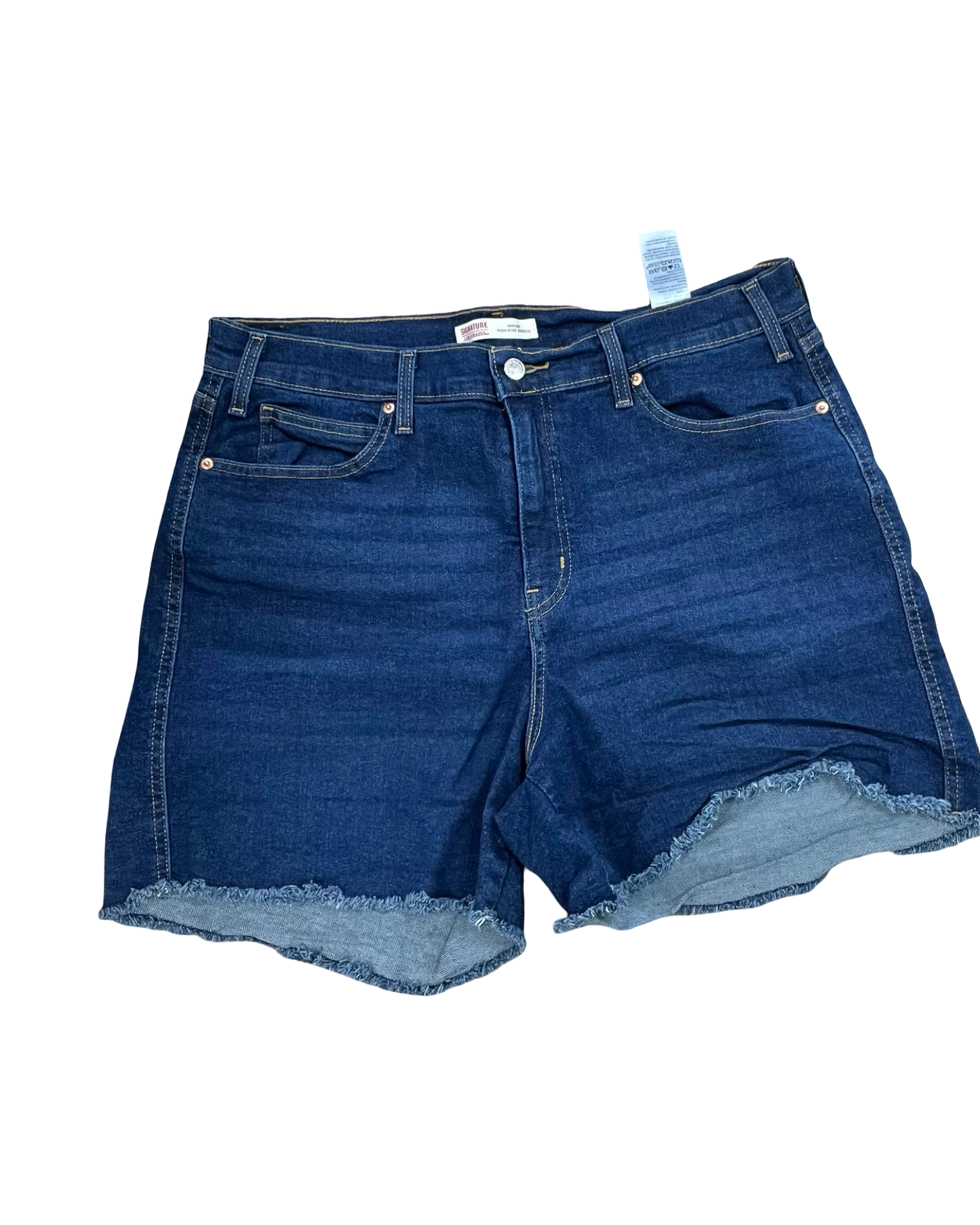 Shorts By Levis In Blue Denim, Size:18