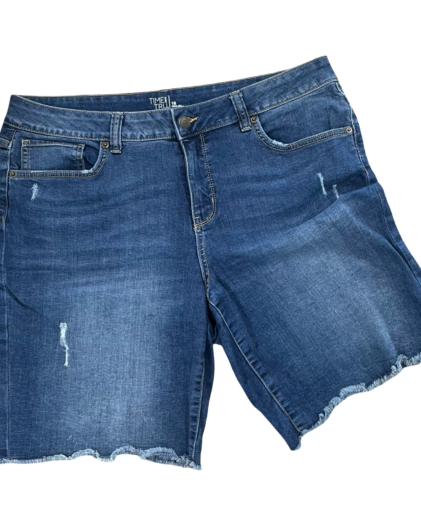 Shorts By Time And Tru In Blue Denim, Size:16