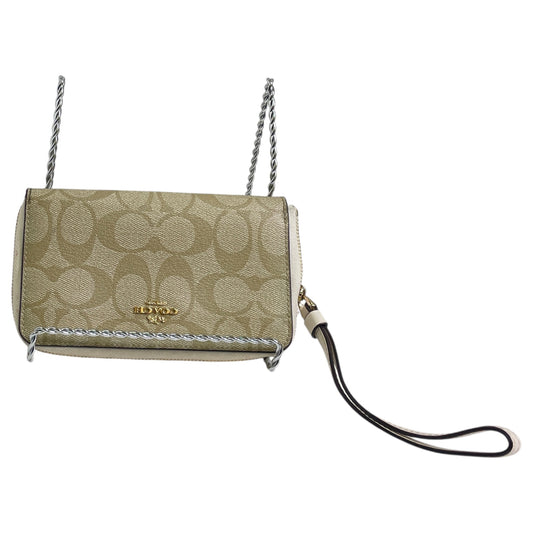 Wristlet Designer By Coach In Cream, Size:Small