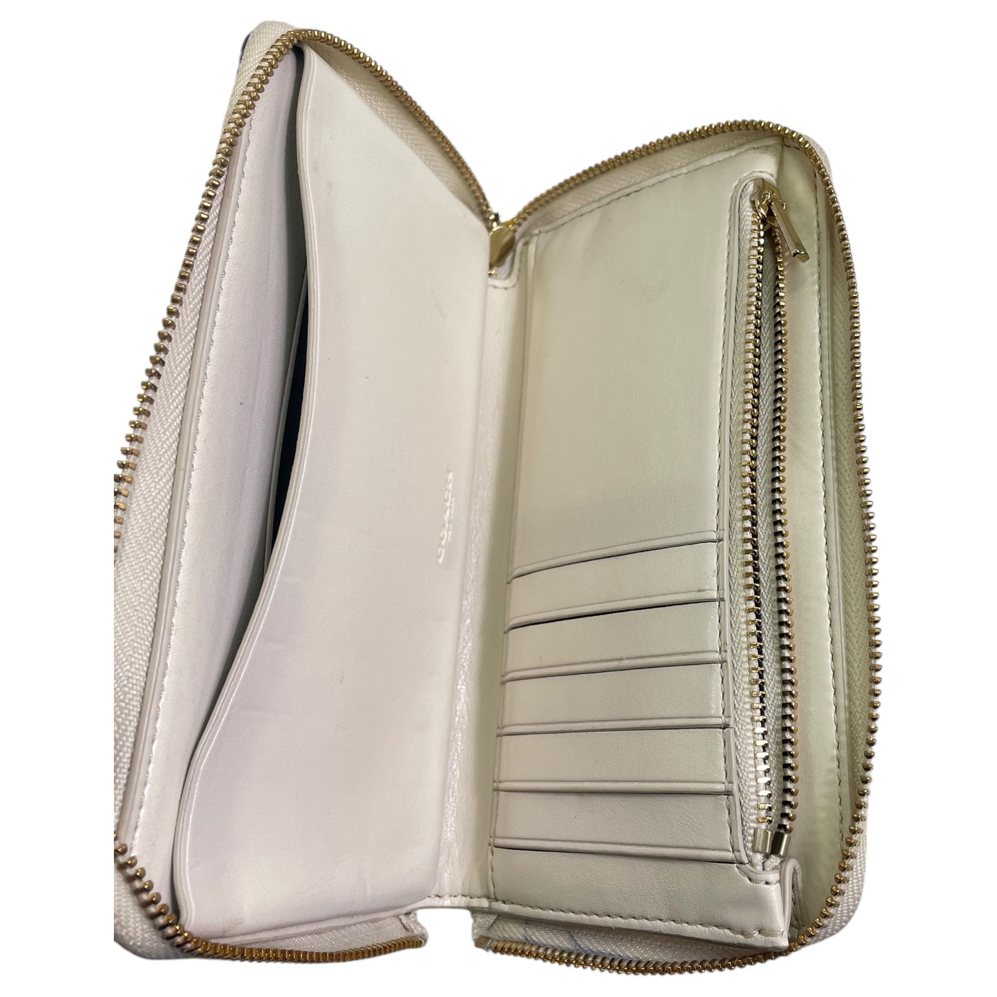 Wristlet Designer By Coach In Cream, Size:Small