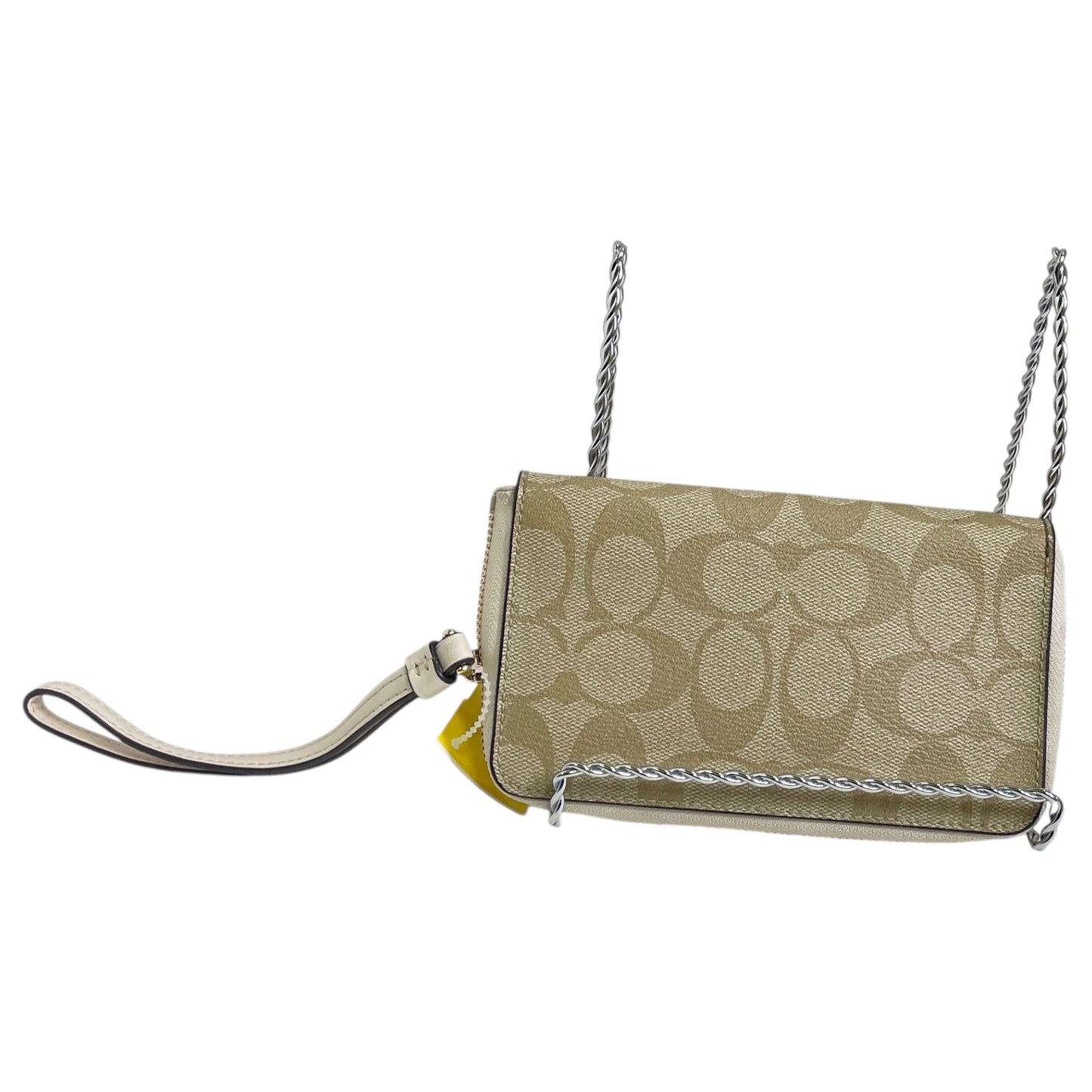 Wristlet Designer By Coach In Cream, Size:Small