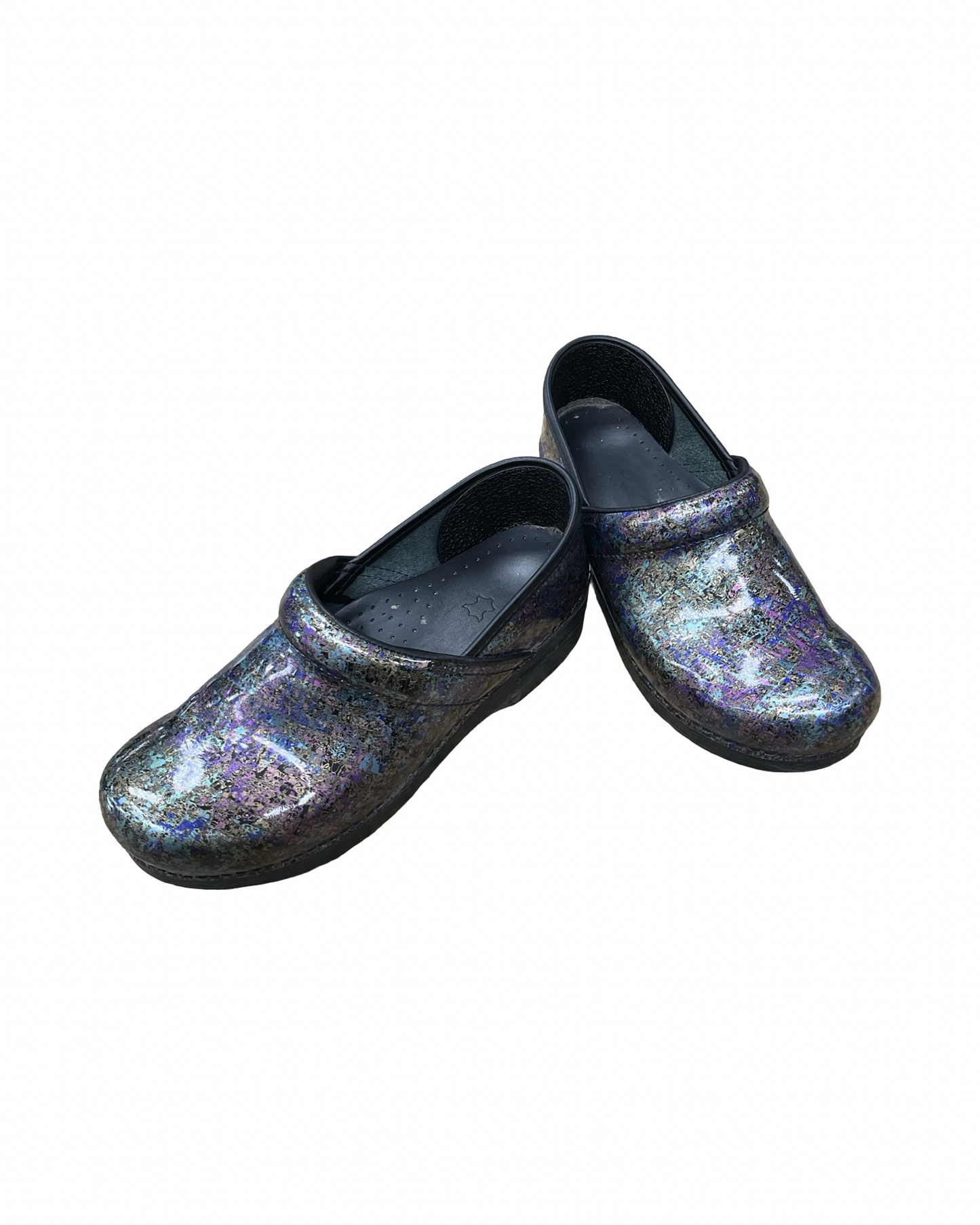 Shoes Flats By Dansko In Teal, Size:8.5