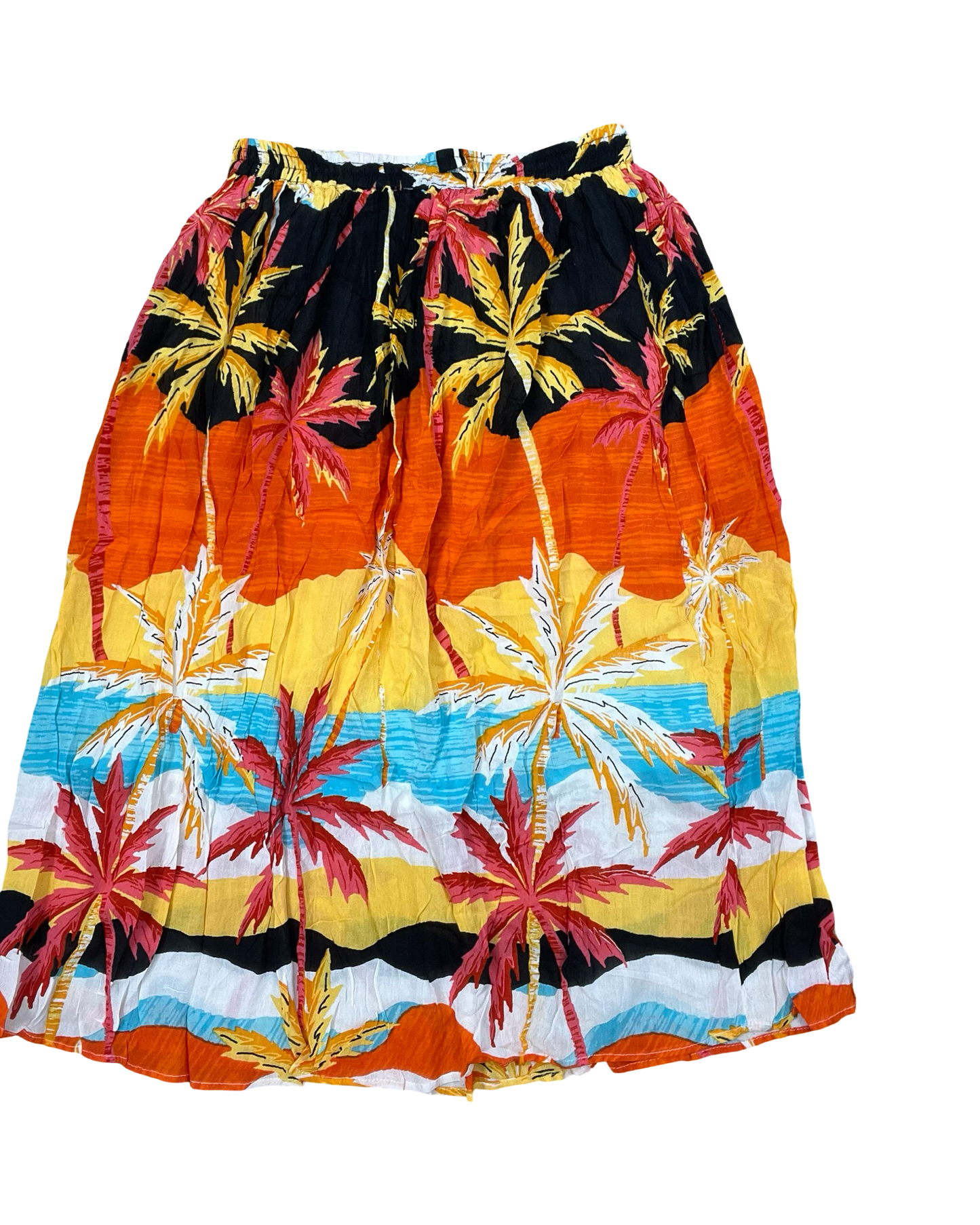Skirt Maxi By Clothes Mentor In Black & Orange, Size:L