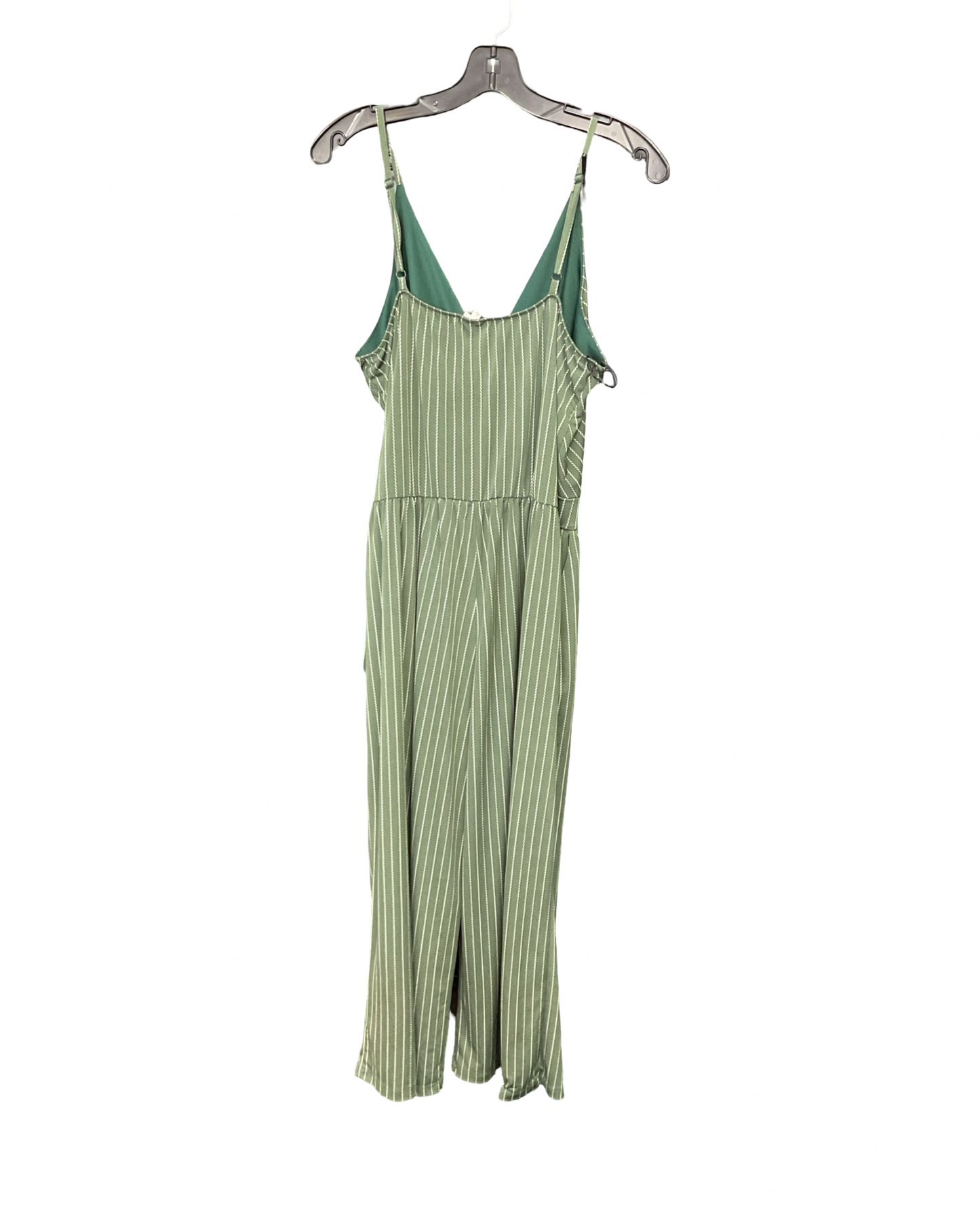 Jumpsuit By Kaileigh In Green & White, Size:Xl
