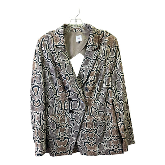 Blazer By Cabi In Snakeskin Print, Size:Xl